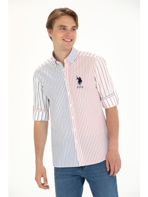 U.S. Polo Assn. Erkek Lacivert Gömlek Desenli 50263881-VR033