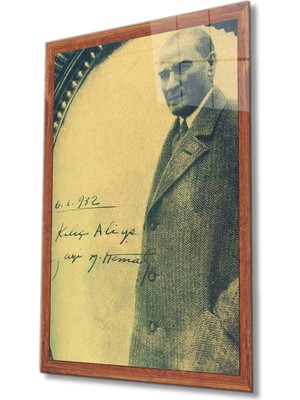 Miyrem Atatürk Cam Tablo  36 x 23-Mıyrem