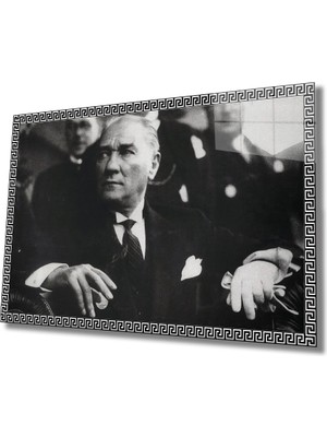 Miyrem Atatürk Cam Tablo  36 x 23-Mıyrem