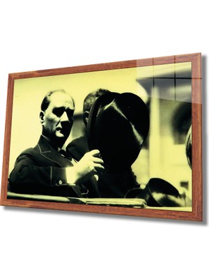 Miyrem Atatürk Cam Tablo  36 x 23-Mıyrem