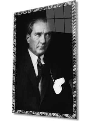 Miyrem Atatürk Cam Tablo  36 x 23-Mıyrem