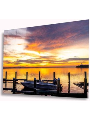 Miyrem Denizde Günbatımı Cam Tablomıyrem36 x 23-Mıyrem
