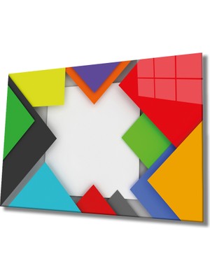 Miyrem Geometrik Mimari Cam Tablo  36 x 23-Mıyrem