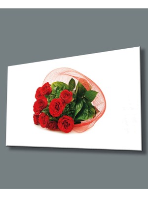 Miyrem Kırmızı Güller Cam Tablomıyrem36 x 23-Mıyrem