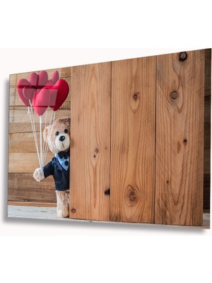 Miyrem Kalpli Ayıcık Cam Tablomıyrem36 x 23-Mıyrem