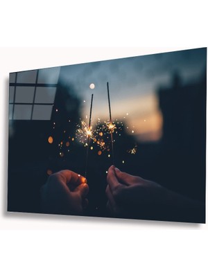 Miyrem Eğlenceli Işıklar Cam Tablomıyrem36 x 23-Mıyrem