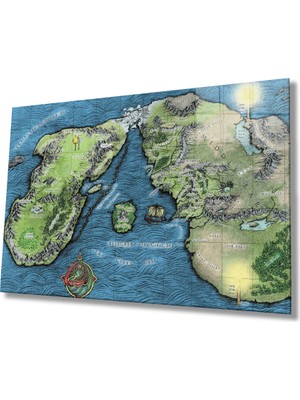 Harita Cam Tablomiyremmap  36X23-MIYREM