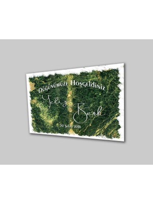 Düğün Nişan Hoşgeldiniz Cam TABLOMIYREM36X23-MIYREM