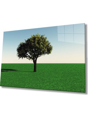 Yeşil Ağaç Cam Tablomiyremgreen Tree  36X23-MIYREM
