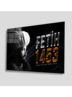 Fatih Sultan Mehmed Cam TABLOMIYREM36X23-MIYREM