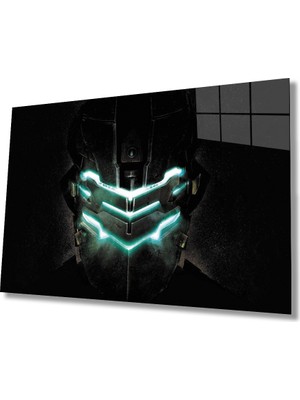 Yeşil Işıklı Robot Cam Tablomiyremgreen Light Robot  36X23-MIYREM