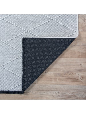 Luxor Home Gabardine Serisi Dokuma Kilim Beyaz