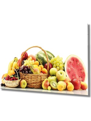Meyveler Cam Tablo Fruits  36X23-MIYREM
