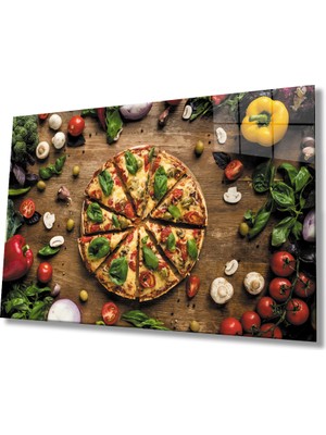 Pizza Mutfak Cam Tablomiyrempizza Kitchen  36X23-MIYREM