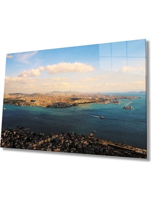 Istanbul Boğazı Cam Tablo  36X23-MIYREM