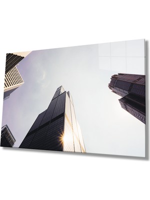 Geometrik Bina Cam Tablo 36X23-MIYREM