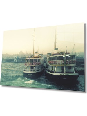 Istanbul Deniz Otobüsleri Cam Tablo  36X23-MIYREM