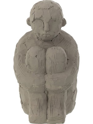 Laromita Decoration Oturan Figür L / Gri