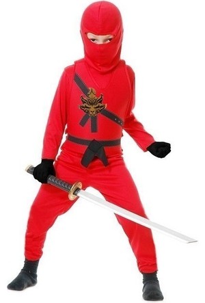 Lolliboomkids Children's Masked Costume Lego Ninjago Red Color - Trendyol