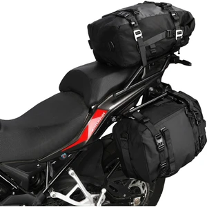 Motosiklet Lüx Sırt Çantası,arka ve Yan Çanta Olma Özellikli Waterproof Motor Touring Çanta 20 Lt