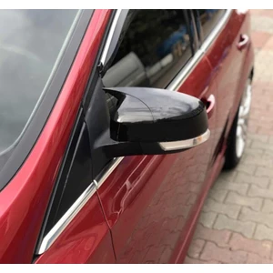 HYM Tuning Ford Focus 3 2011 2017 Yarasa Ayna Kapağı - Parlak Siyah Abs Plastik