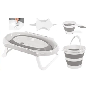 Tommybabay Katlanır Küvet Seti 4 Lü Set Banyo Seti