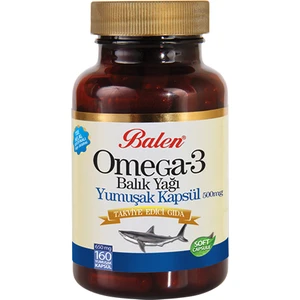 Omega 3 Balık Yağı Yumuşak Kapsül 650 mg* 160