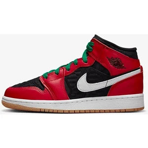 Air Jordan 1 Mid Se Christmas (Gs) - Kadın Spor Ayakkabı