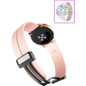 Huawei Watch Gt3 Pro 43MM Akıllı Saat Uyumlu Kordon Magnetic Klipsli Premium Kayış