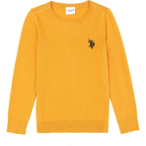 U.S. Polo Assn. Kız Çocuk Hardal Kazak /Triko 50275851-VR072