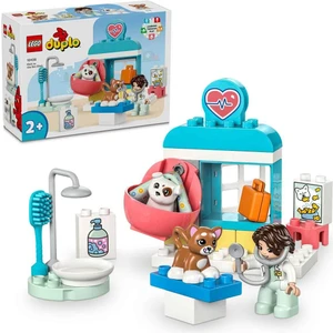 Lego® Duplo® Kasabası Veteriner Kliniği Ziyareti 10438 - 2 Yaş ve Üzeri Çocuklar Için Rol Yapma Faaliyetlerini Teşvik Eden Oyuncak Kedi ve Köpek Içeren Yaratıcı Oyuncak Yapım Seti (28 Parça)