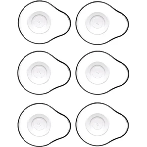 54741 Badem Cam 6lı Çay Tabağı Takımı