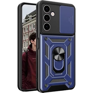 Samsung Galaxy A25 Kılıf Sürgülü Kamera Korumalı Standlı Pars + Ekran Koruyucu