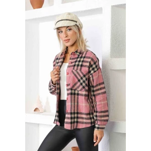 Oduncu Kumaş Basic Model Gömlek Pudra