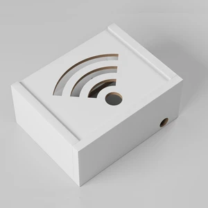 Duvar Düzenleyici Ahşap Dekoratif  Wifi Kutusu