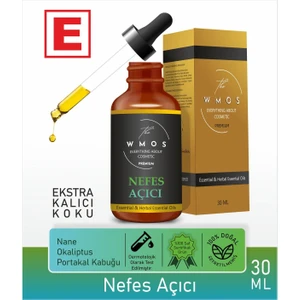 Nefesaç Nane ve Okaliptüs Esansiyel Uçucu Koku Yağı Buhurdanlık Yağı Difüzör 30ML Cam Damlalıklı