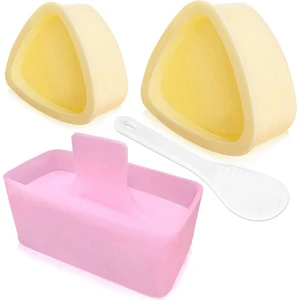 Onigiri Kalıp, 3 Paket Pirinç Kalıbı Musubi Yapım Seti, Yapımcı Presi, Klasik Üçgen Pirinç Topu Yapımcısı Suşi Kalıbı (Yurt Dışından)