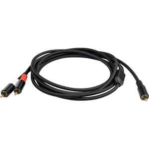 Rca Y Adaptör Kablosu Subwoofer Y Kablosu 1x Rca - 2x Rac Ses Kablosu 1 Rca - 2 Rca Güç Amplifikatörü Ses Kablosu, 2 Metre (Yurt Dışından)