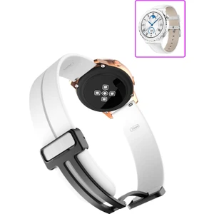 Huawei Watch Gt3 Pro 43MM Akıllı Saat Uyumlu Kordon Magnetic Klipsli Premium Kayış