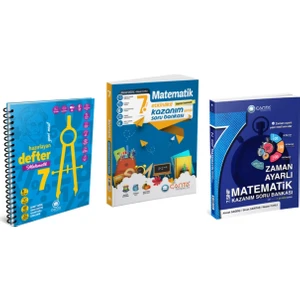 Çanta Yayınları 7. Sınıf Matematik Hazırlayan Defter - Etkinlik Kazanım Soru Bankası ve Zaman Ayarlı Kazanım Soru Bankası 3 Kitap