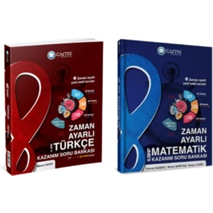 Çanta Yayınları 8. Sınıf Türkçe ve Matematik Zaman Ayarlı Kazanım Soru Bankası 2 Kitap