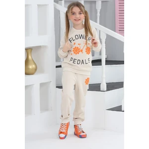Çocuk Yolu Kids Çocukyolukids Flower Bej Kız Çocuk Eşofman Takım A1111141114001