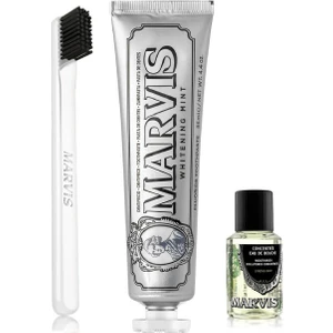 Whitening Mint Diş Macunu 85 ml + Yumuşak Diş Fırçası + Konsantre Ağız Gargarası 30 ml