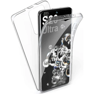 Samsung Galaxy S20 Ultra 360 Derece Kılıf Full Tam Koruma Ön Arka Şeffaf Kılıf