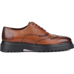 - Taba Deri Bağcıklı Erkek Klasik Ayakkabı 250-400