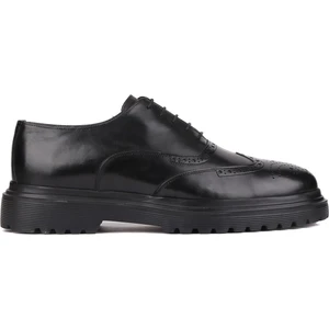 - Siyah Deri Bağcıklı Erkek Klasik Ayakkabı 250-400