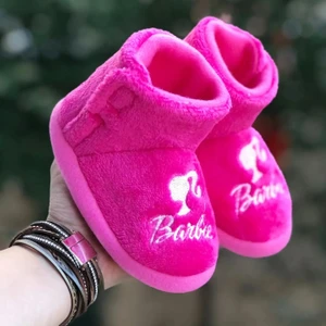 Pandalina Kız Çocuk Pembe Barby Panduf ,ev Ayakkabısı ,kreş Anaokulu Ayakkabısı