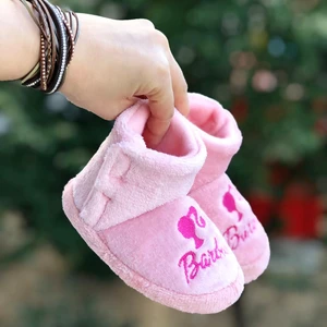 Pandalina Kız Çocuk Pembe Barby Panduf ,ev Ayakkabısı ,kreş Anaokulu Ayakkabısı