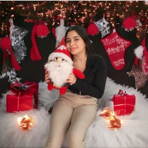 Mellito Toyzz Toyzz Sevgiliye En Güzel Hediyeler Çantali Noel Baba Peluş Oyuncak 45-50 cm