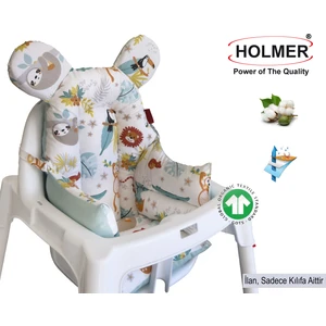 Leke Tutmaz Organik Mama Sandalyesi Minderi & Kılıfı ml